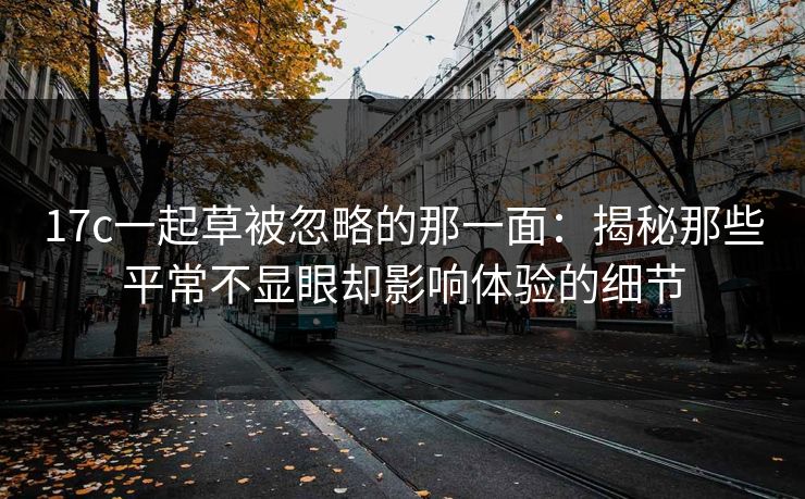 17c一起草被忽略的那一面：揭秘那些平常不显眼却影响体验的细节
